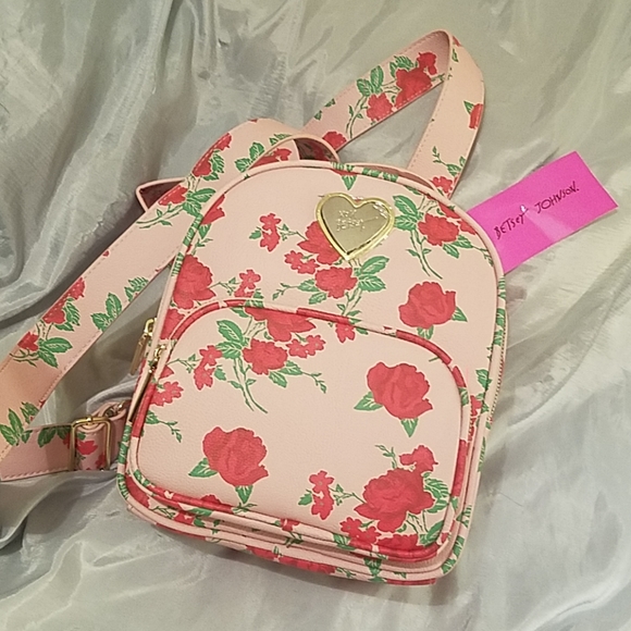 Betsey Johnson mini backpack NWT BLUSHPINK - Picture 1 of 6